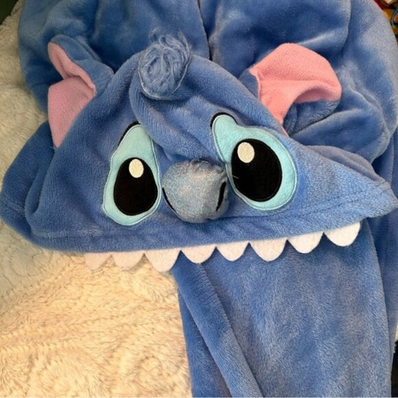 Stitch From Lilo & Stitch Zip Up Footless Pajamas PJs Disney Halloween Sz Small - Picture 5 of 10